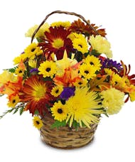 Autumn Days Floral Basket