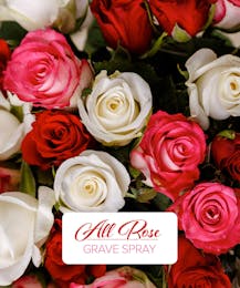 All Rose Grave Spray