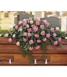 Loving Embrace Sympathy Casket Spray