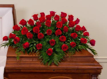 Red Rose Casket Spray