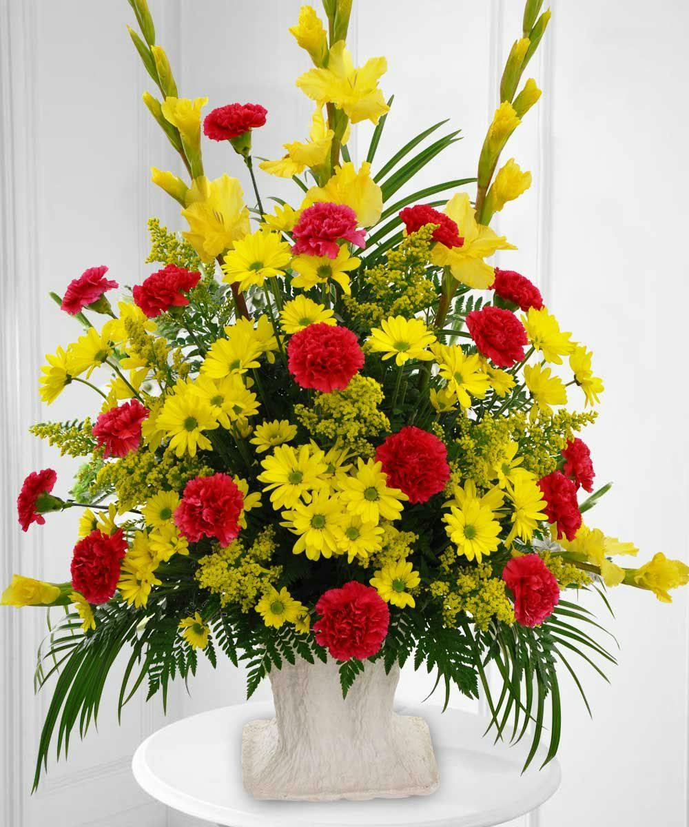 bright-funeral-arrangements-yellow-sympathy-flowers-sympathy-flowers