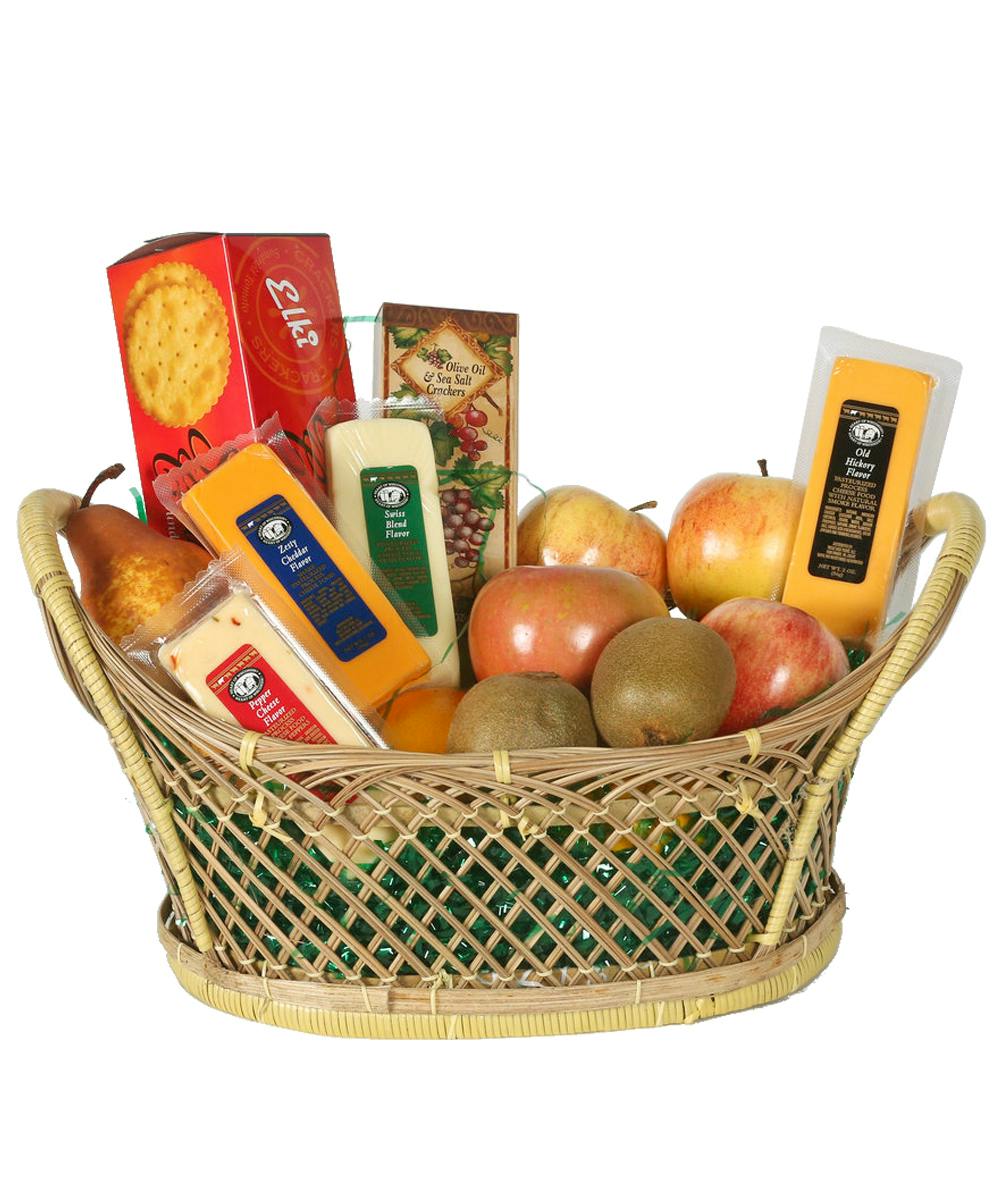 Fruit and Cheese Gift Basket delivery Peoples Flowers