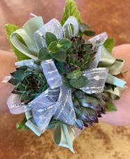 3 Succulent Corsage